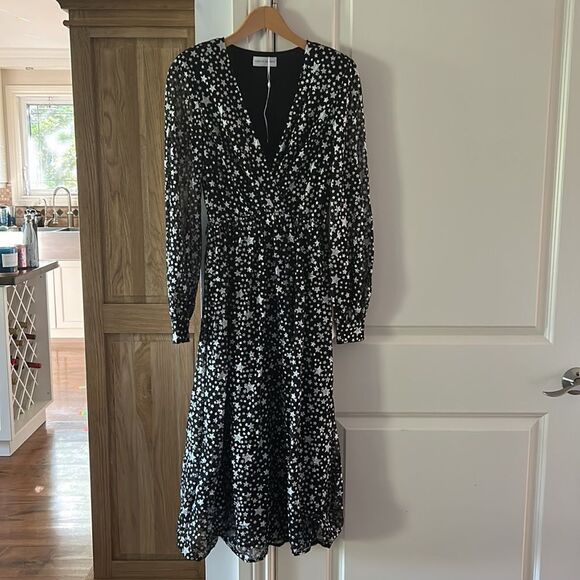 🎀 Authentic REBECCA VALLANCE NWOT Valarie glittered tulle midi 2 - Picture 3 of 15